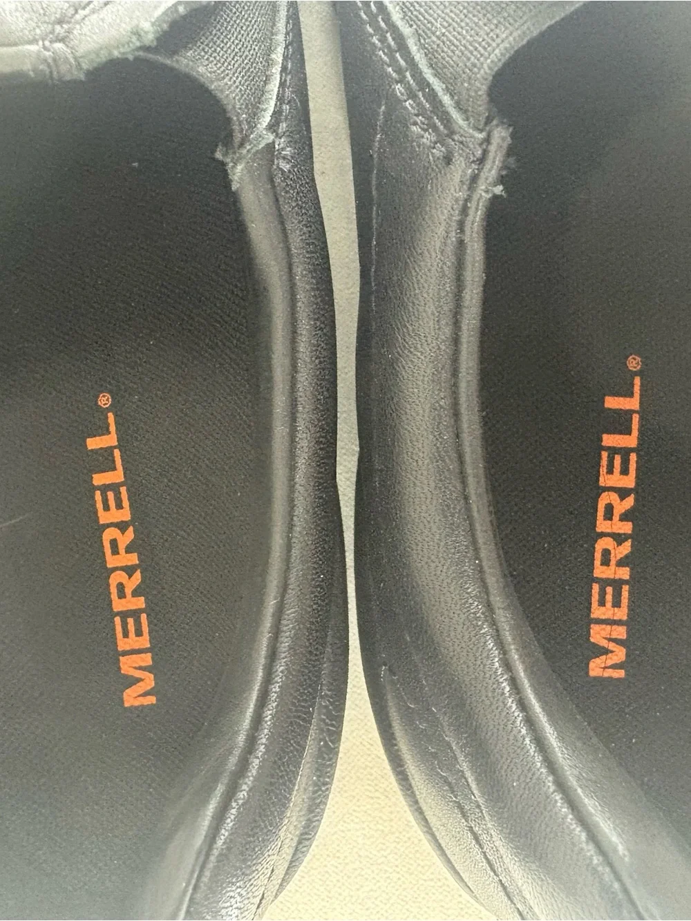 Merrell Jungle moc 2 Men's Black Slip-On Leather Loafers size 8.5W/42 NEW